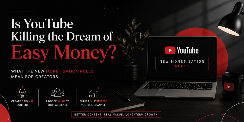YouTube monetisation rules 2026 and what the new rules mean for creators